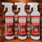 Cleanprince 3x 0,5 Litro Limpiador Cristal Chimenea 500ML Horno Hollín Vidrio de Glas Estufa Detergente Limpieza